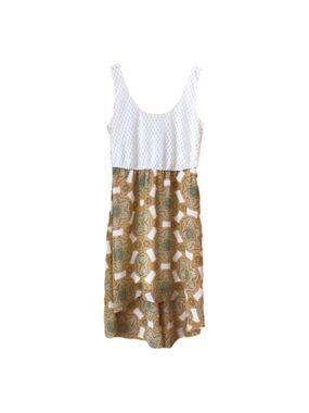 Lily Rose lined high low crochet tank dress size small
